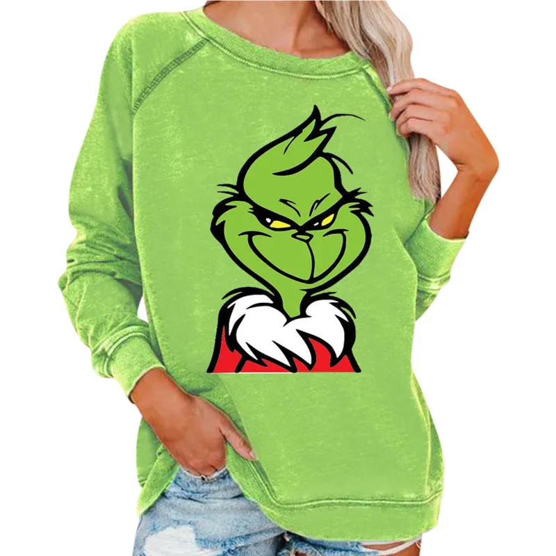Women's Grinch Christmas Casual Sweatshirts