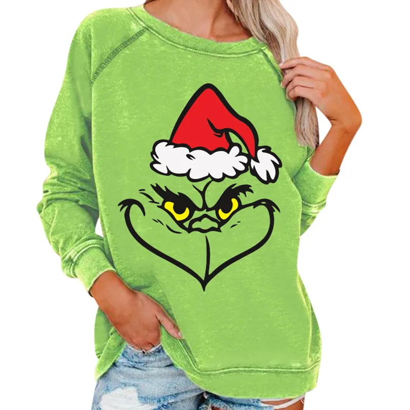 Women's Grinch Christmas Casual Sweatshirts