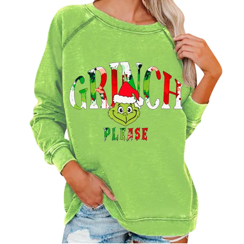 Women's Grinch Christmas Casual Sweatshirts