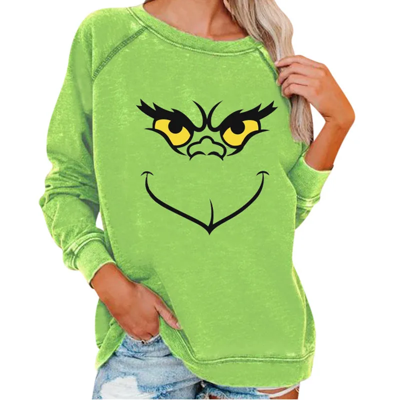 Women's Grinch Christmas Casual Sweatshirts