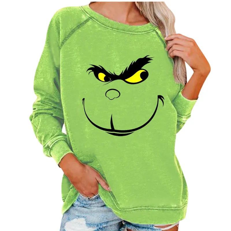 Women's Grinch Christmas Casual Sweatshirts