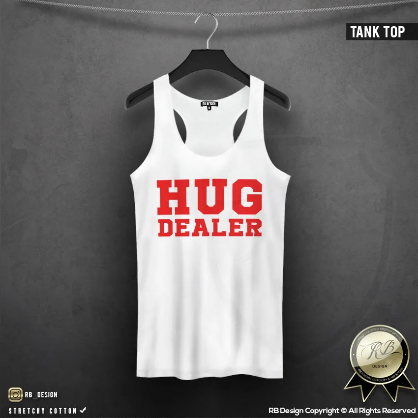 Women's T-shirt With Sayings "Hug Dealer" WTD17 Red