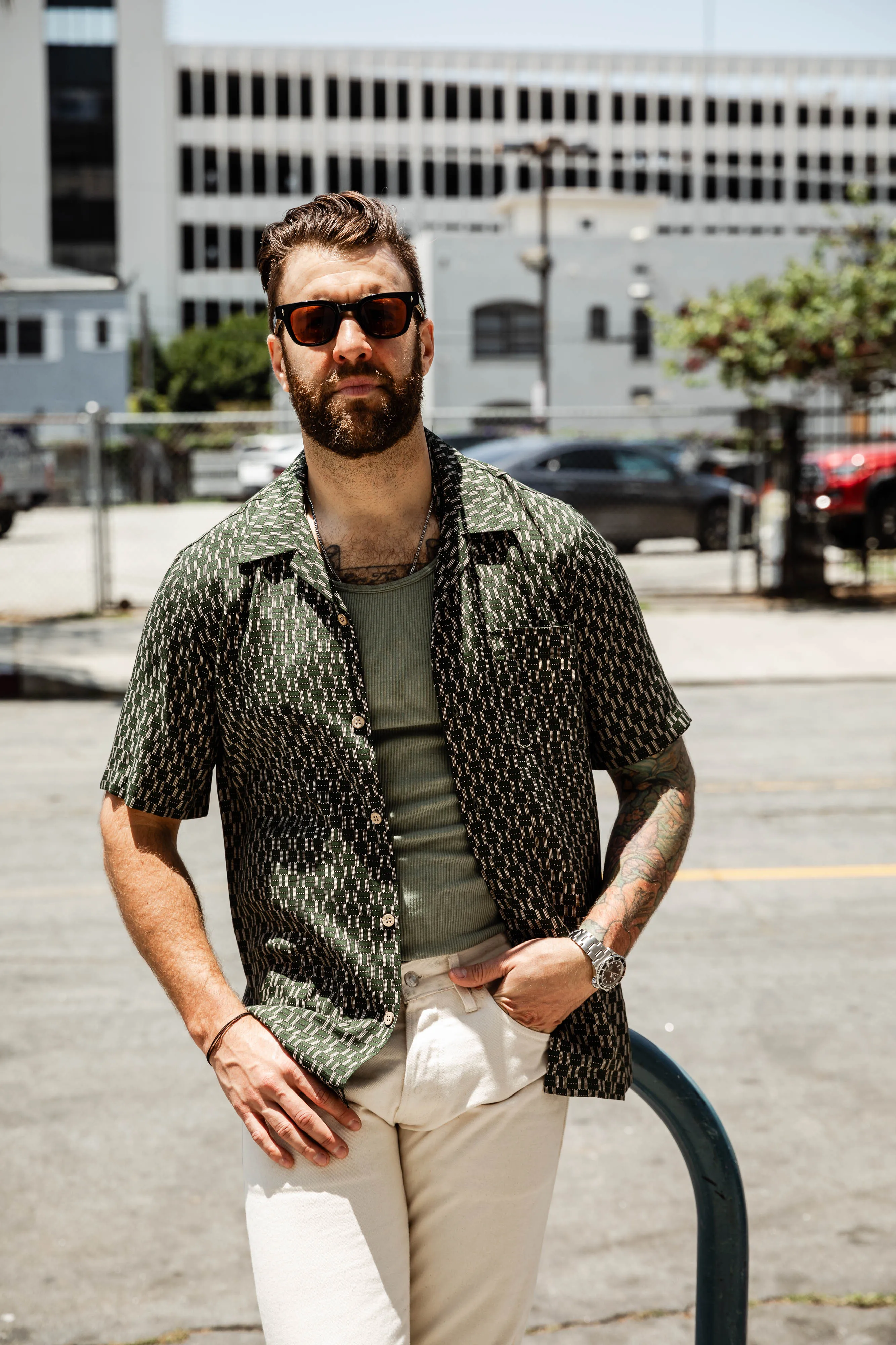 Wythe - Tubular Ribknit Tank - Faded Olive