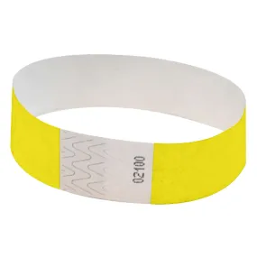 Yellow Tyvek Wristband | 100ct