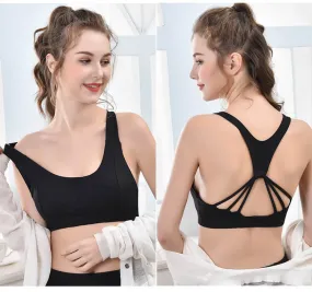 Yoga Bra Plain mBackless Underwear Tank Tops